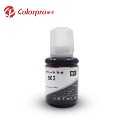 502 refill ink for ET-2600 ET-2700 ET-2750 ET-3700 ET-3750 printer Ecotank dye ink 70ML/140ML